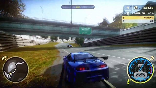 NFS Most Wanted - Toyota Supra (Darius) vs. Toyota Supra (Vic) смотреть онлайн