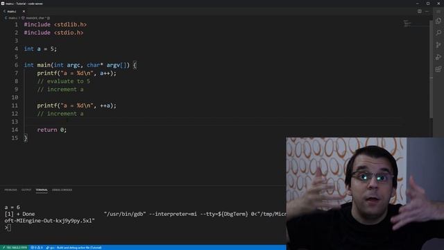 Post-increment vs pre-increment in C (a++ vs ++a) смотреть онлайн