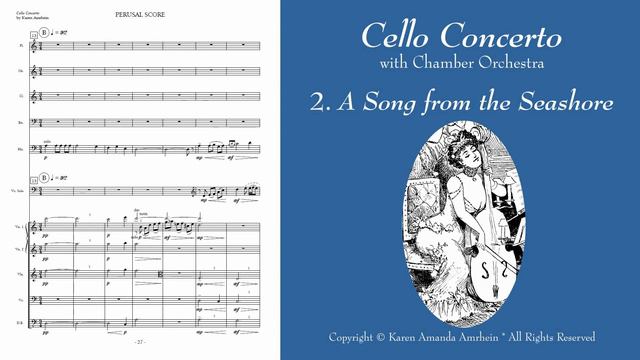 Cello Concerto by Karen Amrhein - performed by Natalia Vilchis & Martinu Philharmonic - Music Video смотреть онлайн