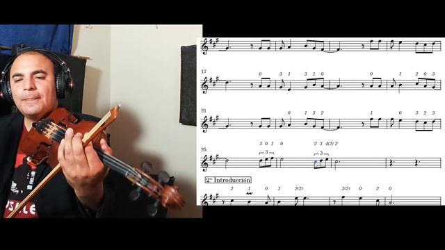 14. CÓMO TE VA MI AMOR, versión Ángelo Aranda. Tutorial+Partitura para Violín смотреть онлайн