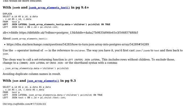 Databases: PostgreSQL joining using JSONB (2 Solutions!!) смотреть онлайн