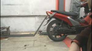 Прицеп к скутеру.   Испытание
