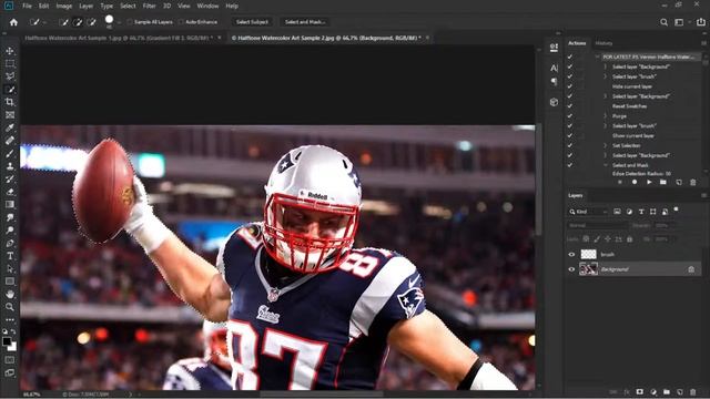 Halftone Watercolor Art Effect in Adobe Photoshop CC 2019 ( Tutorial ) смотреть онлайн