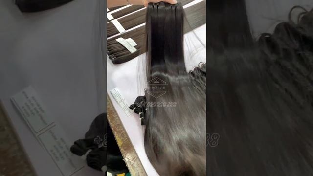 Bone straight hair by Bibo Hair Vietnam +84828210888 #wefthair #hairfactory #wigshop #hairshop смотреть онлайн