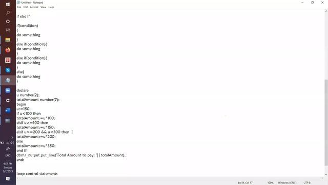 PL SQL Conditional Statements & Iterative Sta смотреть онлайн
