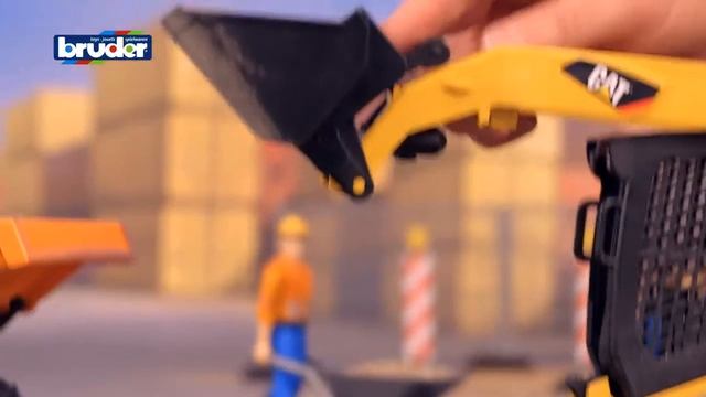 Мини-погрузчик гусеничный с ковшом Cat® 02136 BRUDER смотреть онлайн