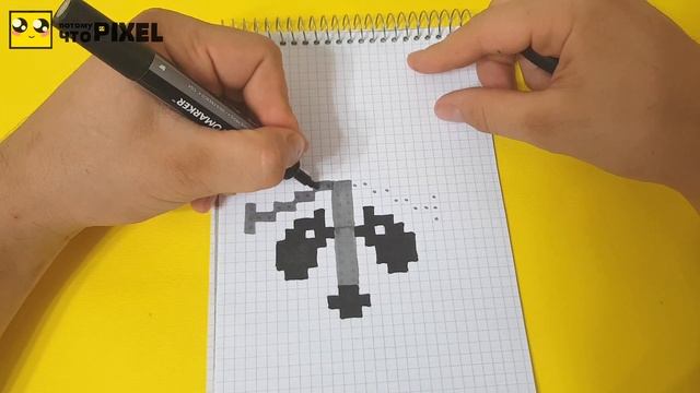 РЕАЛИСТИЧНЫЙ ЕНОТИК рисуем по клеточкам ( raccoon)PIXEL ART смотреть онлайн
