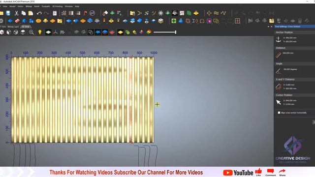 Parametric Wall Design # CorelDraw Tutorial #  Parametric Slice In Artcam # Artcam  3D Tutorial