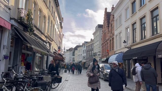 Bruges - Belgium Walk Tour 4K - 2023 Winter смотреть онлайн