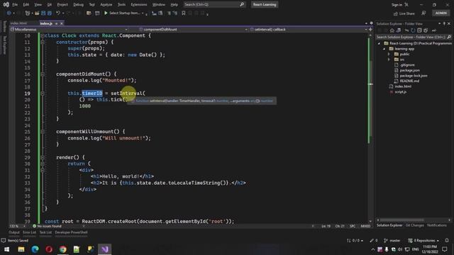 React 5. State and Lifecycle смотреть онлайн