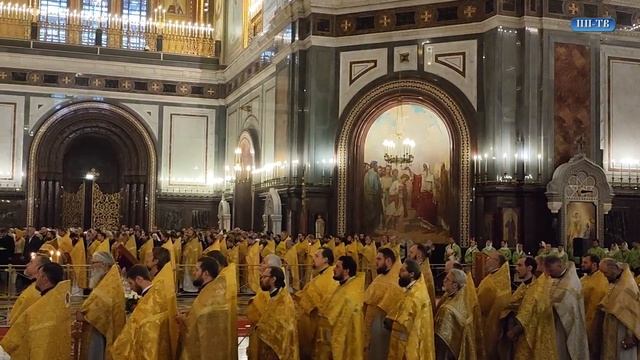 Храм Христа Спасителя Патриаршие Богослужение перед открытием общецерковного XI съезда. 12.11.2023. смотреть онлайн