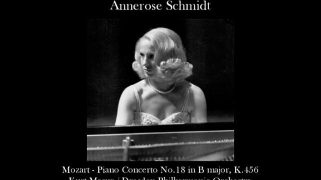 Annerose Schmidt Mozart - Piano Concerto No.18 Kurt Masur Dresden PO смотреть онлайн
