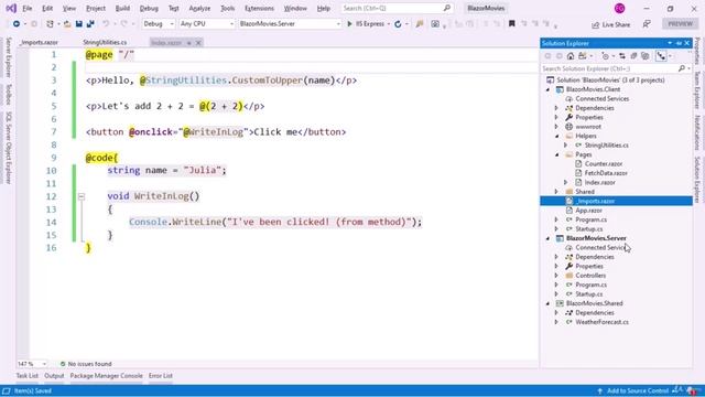 Programming in Blazor - ASP.NET Core 3.1 - 2. Introduction to Razor.mp4 смотреть онлайн