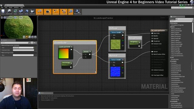 #19 Use a Scalar Parameter & Multiply to control Texture Sizes | UE4 Tutorial for Beginners смотреть онлайн