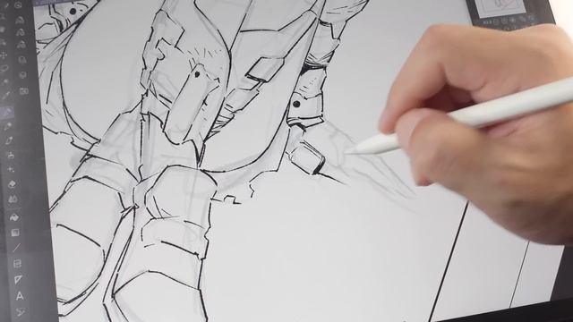 ipad Monochrome Drawing : CLIP STUDIO PAINTでモノクロイラストを描く смотреть онлайн