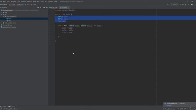 Java Methods + Constructors - IntelliJ Tutorial (2020) смотреть онлайн