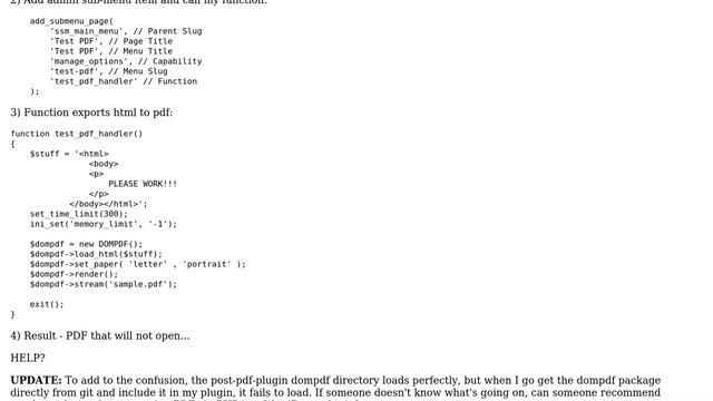 Wordpress: How To: Simple domPDF Example? смотреть онлайн
