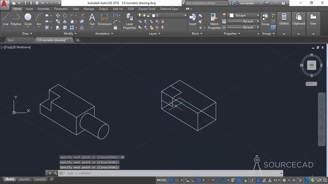 Autodesk Autocad - Making Isometric drawing - Video 47 смотреть онлайн