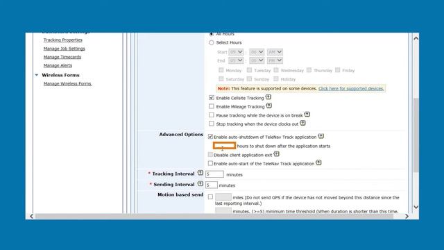 Enabling auto-shutdown in a tracking template using the TeleNav Track web interface смотреть онлайн