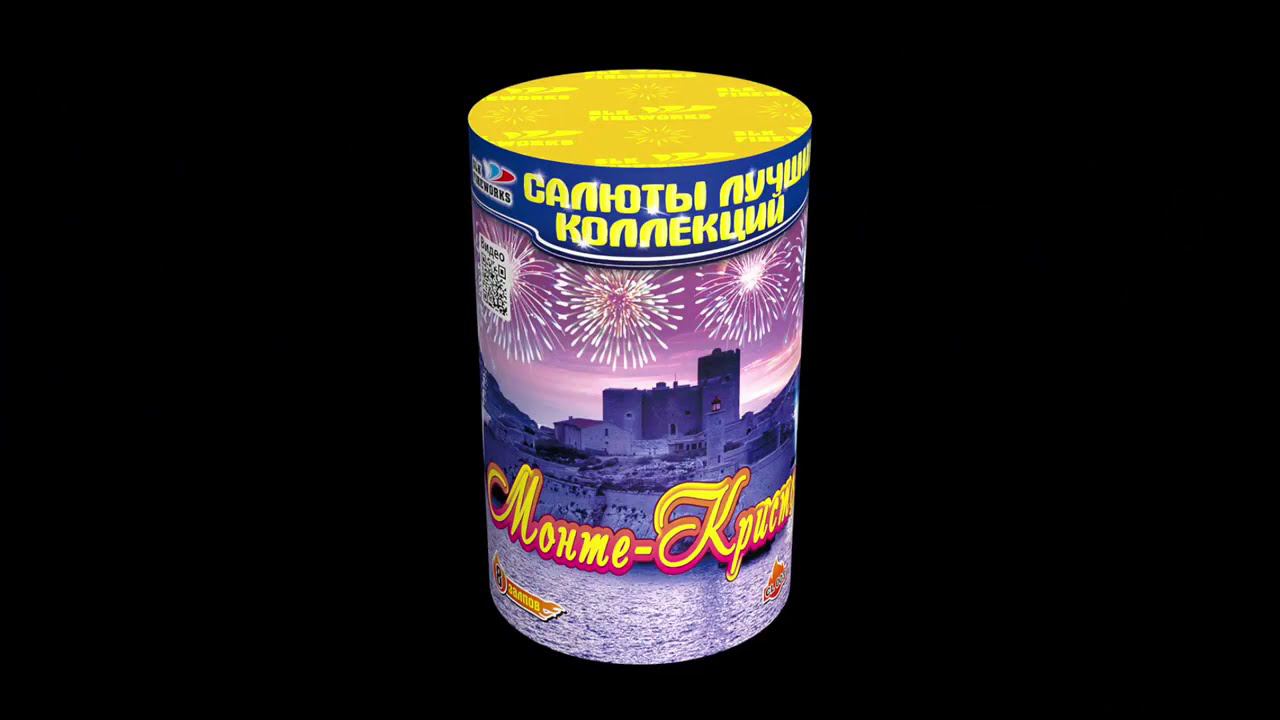 CL003 МОНТЕ КРИСТО 0,8 х 8 - КОЛОРЛОН, фейерверки и салюты в Новосибирске смотреть онлайн