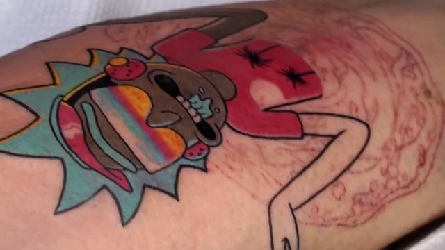 Party Rick - Tattoo time lapse смотреть онлайн