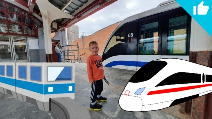 Поезд монорельс Москва/Катаемся на монорельсе и разбираемся как он устроен смотреть онлайн