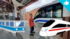 Поезд монорельс Москва/Катаемся на монорельсе и разбираемся как он устроен