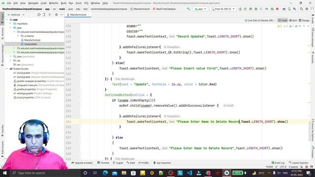 Jetpack Compose -5- Delete Record from Realtime Database using Jetpack Compose | Dr Vipin Classes смотреть онлайн