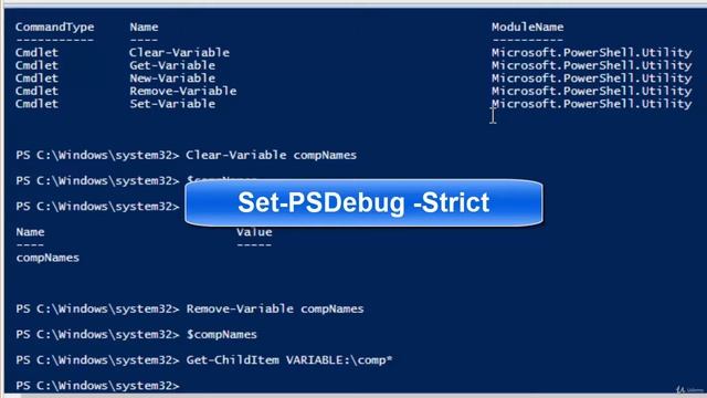 PowerShell - essential course with labs : Variables in PowerShell - VIDEO смотреть онлайн