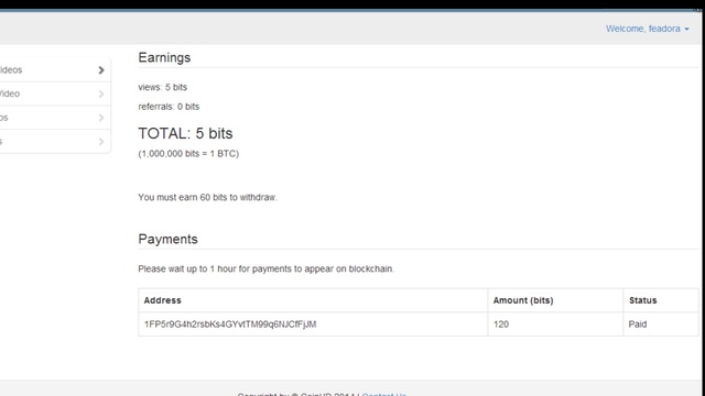 Bitcoin CoinHD Просмотр видео за Bitcoins