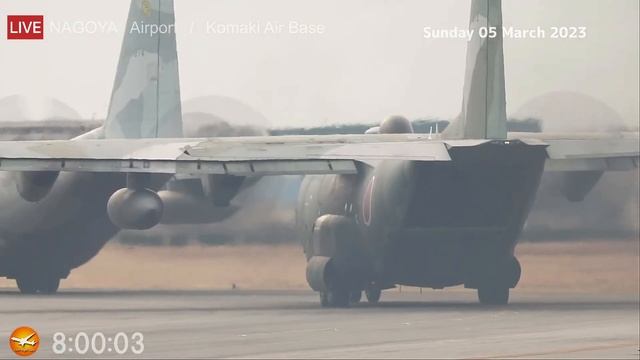?LIVE At NAGOYA Airport / Komaki Air Base Plane Spotting　2023.03.05　名古屋空港・小牧基地ライブカメラ FDA　ブルーインパルス