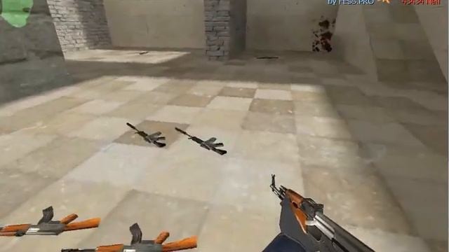 Как стрелять с ak47 и m16 в КС 1.6 смотреть онлайн