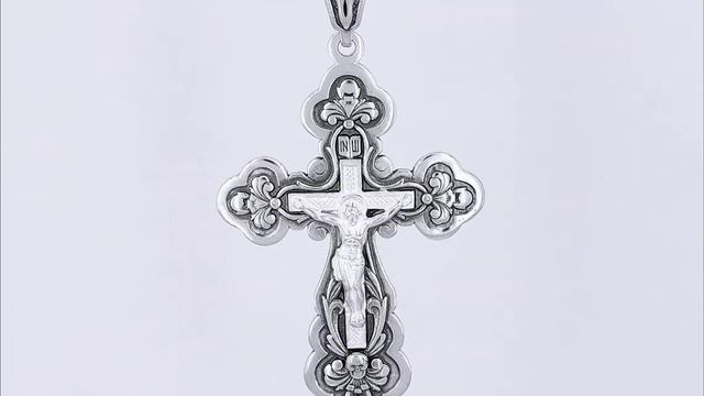 Крест нательный, серебро 925, частичное чернение, Золотой Меркурий каталог. Арт- 5047к смотреть онлайн