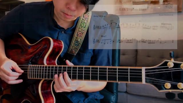Lick 2 : C7 F7 Bbm7 (Bb Blues) смотреть онлайн