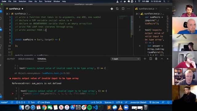 W1D5: SumPairs & Git/Github Review (1 of 2) смотреть онлайн