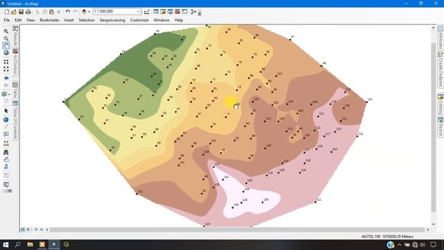 Natural Neighbor Interpolation using ArcGIS смотреть онлайн