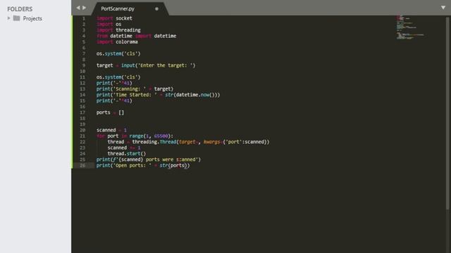 Port Scanner In Python 3 (AMAZINGLY FAST!!!) смотреть онлайн