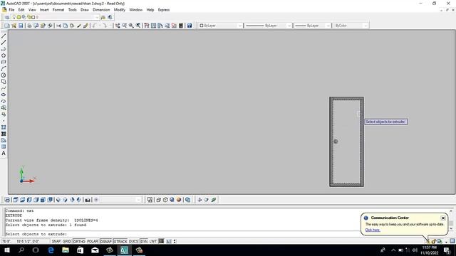 AutoCAD Architecture tutorial class 20 3D Door project 3 смотреть онлайн