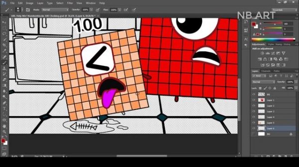 Help Me! Numberblocks 100 Choking | Numberblocks Fanmade Coloring Story