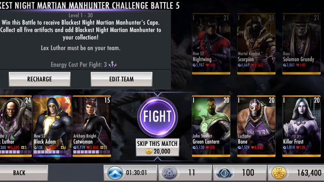 Injustice Gods Among Us Mobile - Blackest Night Martian Manhunter Challenge FINAL смотреть онлайн