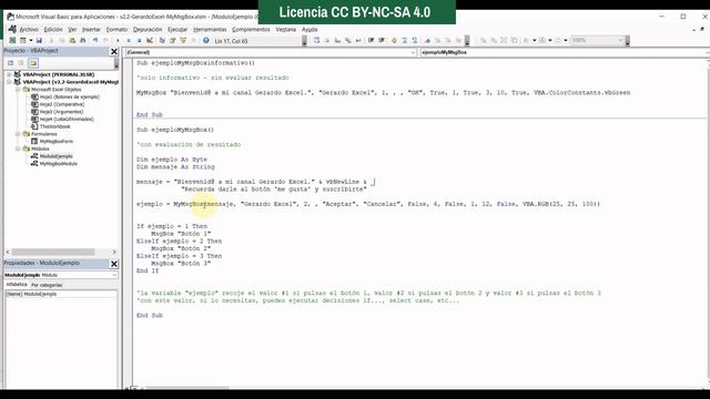 MsgBox personalizable con múltiples iconos o gifs animados, texto botones y más opciones | VBA Exce смотреть онлайн