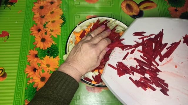 Яркая,Хрустящая Маринованная Капуста со свеклой и морковью на зиму#еда#капустаназиму#заготовкиназим