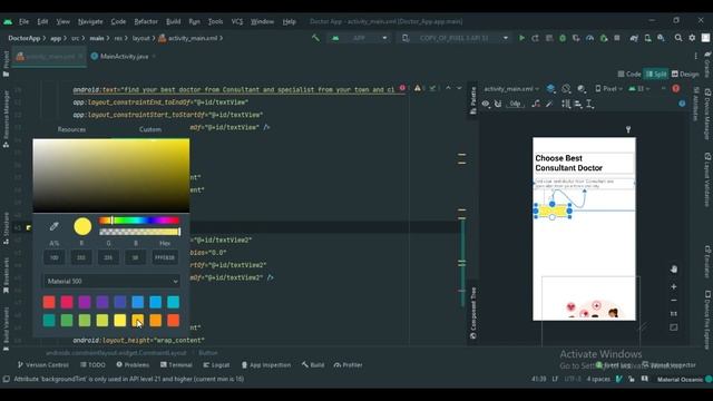 Doctor App GetStarted page Ui Design android studio.|| Free Source code. смотреть онлайн