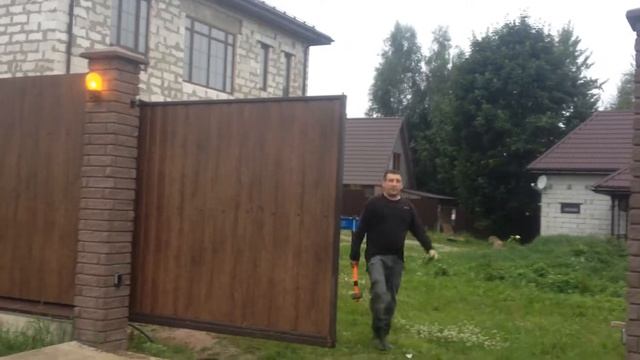 Ворота с автоматикой Nice смотреть онлайн