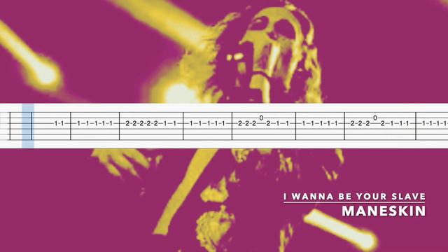 Maneskin - I Wann Be Your Slave (Guitar Tab/Tutorial) смотреть онлайн