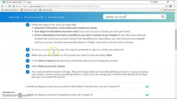 How To | Delete Skype Account 2019| Close Skype