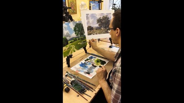Мастер класс по живописи Юрия Пьянова смотреть онлайн