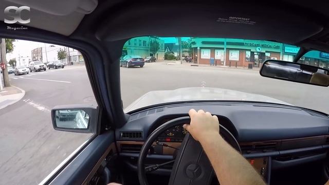 Mercedes-Benz 300SEL (1991) - POV City Drive New York, USA смотреть онлайн