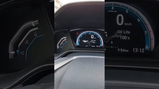 Сброс "Oil life". Honda Civic 10, 2018. Межсервисный интервал. Хонда цивик 10й. смотреть онлайн