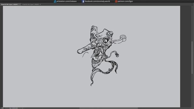 Inktober 2018 Day 30 - Cyber ONI